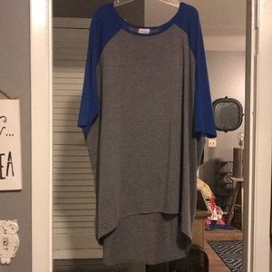 Blue and gray Lularoe Irma